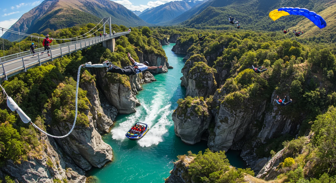 Adrenaline Rushes in New Zealand: Bungee to Jet Boating Thrills